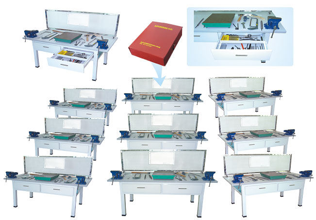 HY-901型鉗工實(shí)驗(yàn)室設(shè)備（鉗工實(shí)訓(xùn)桌、單面2工位）